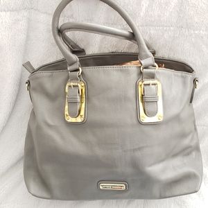 Steve Madden Gray Leather Purse